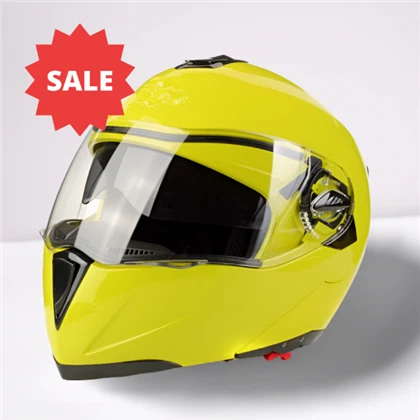 Casque de moto avec lunettes de soleil